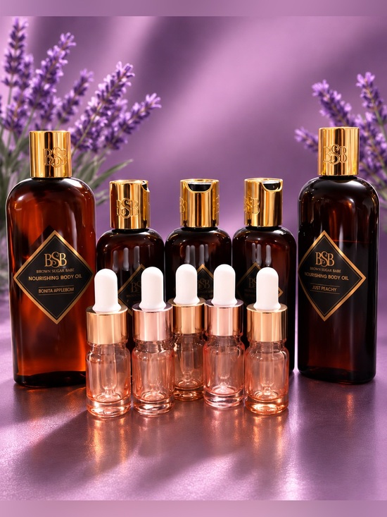 Brown Sugar Babe Other - 🌟FRUITY SCENTS🌟 Brown Sugar Babe- nourishing body oils. 5ml sample bottles.